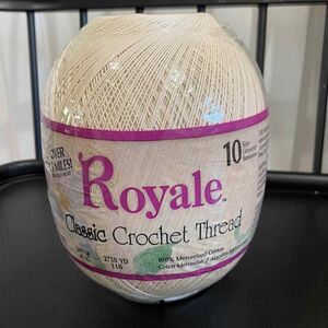 Royale Classic Crochet Thread Natural Size 10 2730 Yards